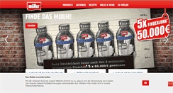 Desktop Screenshot of muellermilch.de